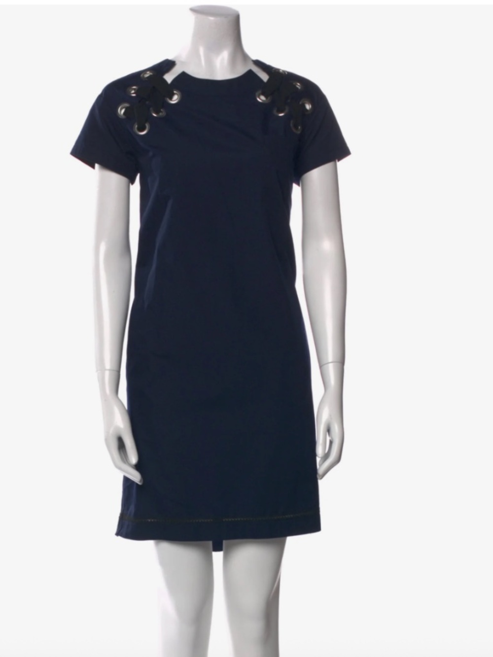 Sacai Crew Neck Knee-Length Dress